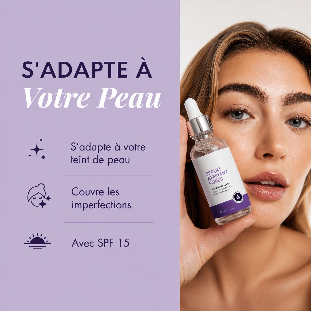 Sérum Pores & Éclat — Rétinol & Niacinamide