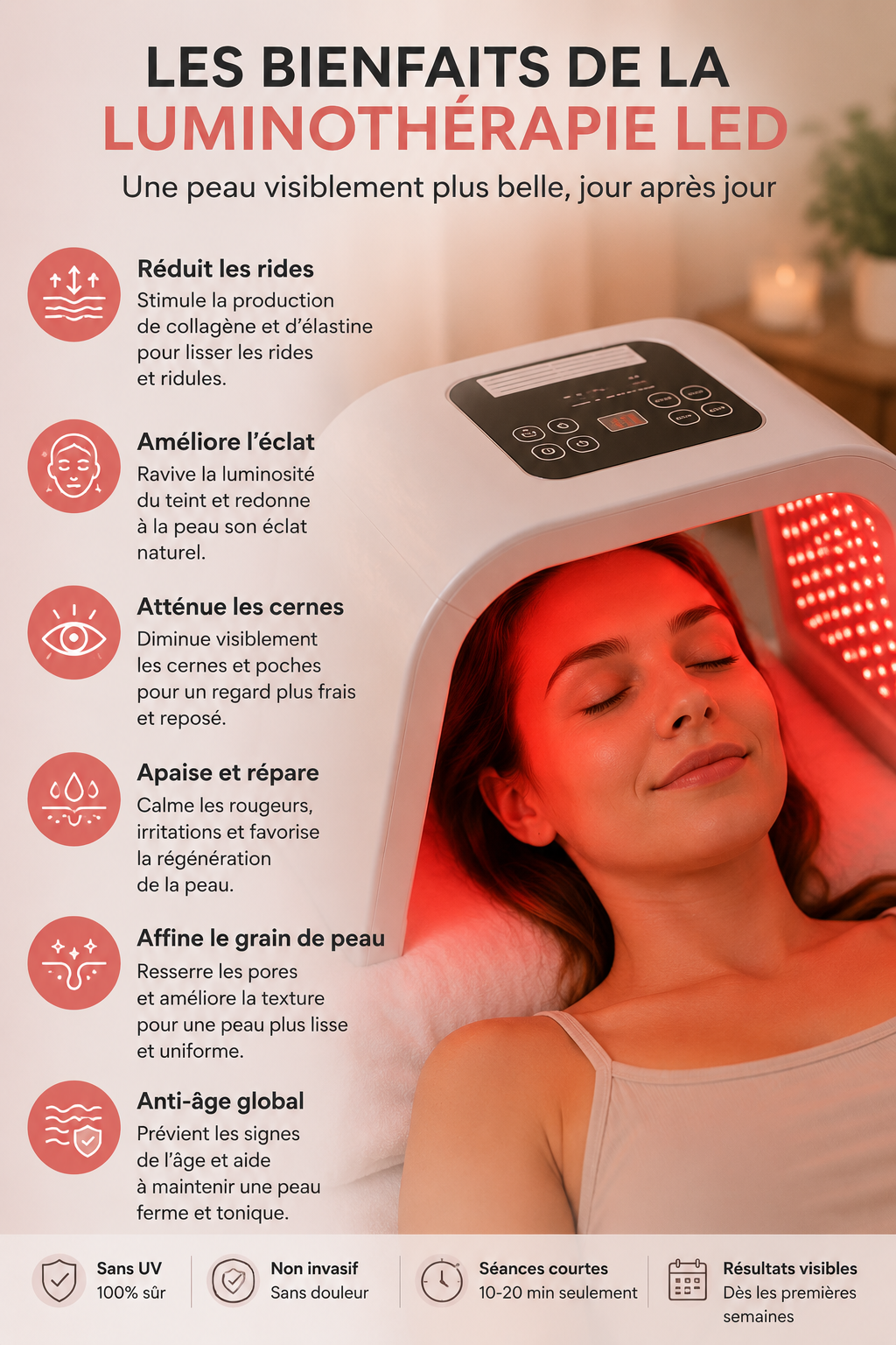 Masque LED - Soin visage